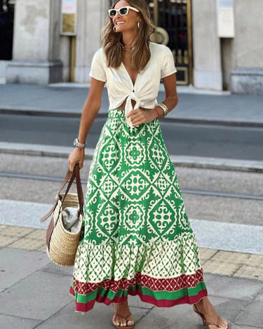 Boho Floral Print Skirt (6 colors) - Sense of Style