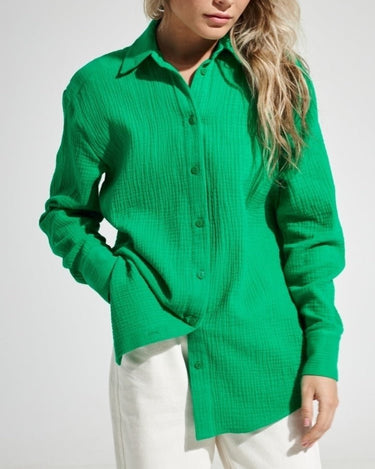 Claire cotton shirt (6 colors) - Sense of Style