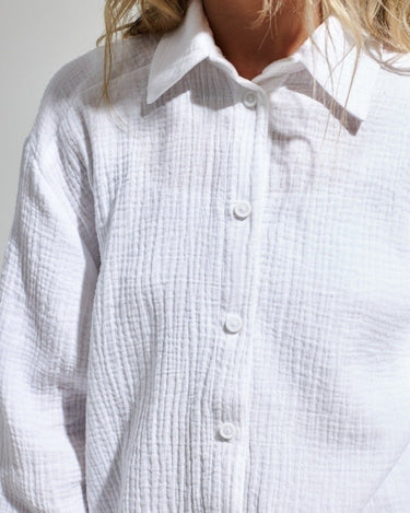 Claire cotton shirt (6 colors) - Sense of Style