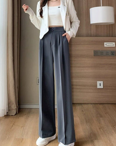 Classic High-Waisted Suit Pants (3 colors) - Sense of Style