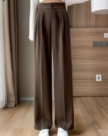 Classic High-Waisted Suit Pants (3 colors) - Sense of Style