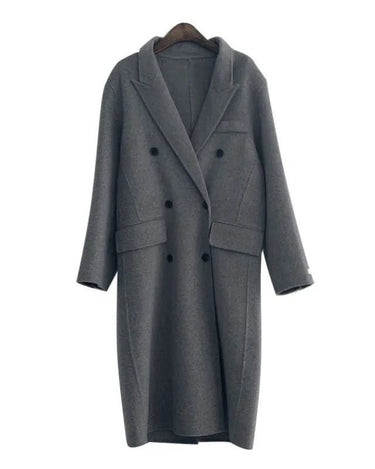 Elegant Wool Blend Overcoat (2 colors) - Sense of Style