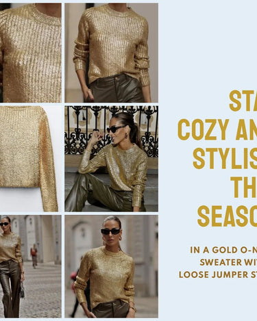 Gold Sweater - Sense of Style