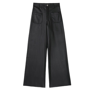High Waist Leather Pants - Sense of Style