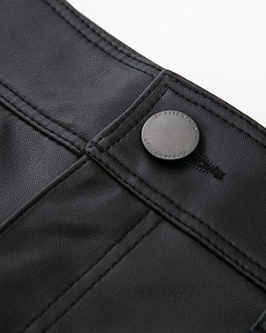 High Waist Leather Pants - Sense of Style