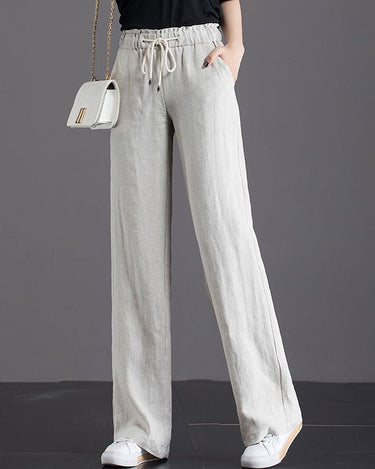 High Waist Linen Pants (3 colors) - Sense of Style