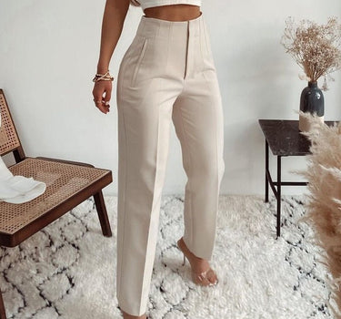High Waisted Casual Pants (10 colors) - Sense of Style
