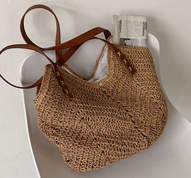 Lenora Straw Bag (2 colors) - Sense of Style