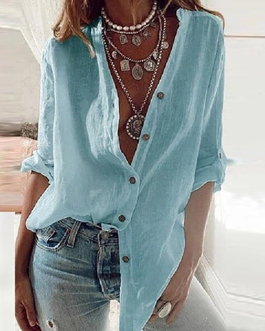 Linen Shirt (4 colors) - Sense of Style