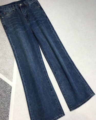 Mid-Rise Cotton Straight Leg Jeans (4 colors) - Sense of Style