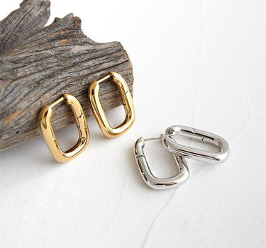 Minimalist Brass Stud Earrings - Sense of Style