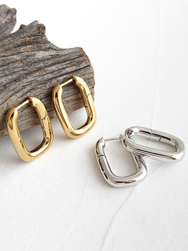 Minimalist Brass Stud Earrings - Sense of Style