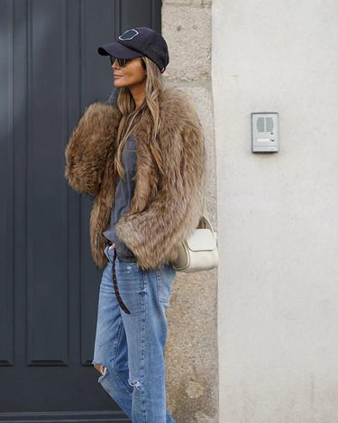 Plush Faux Fur Jacket – Sense of Style