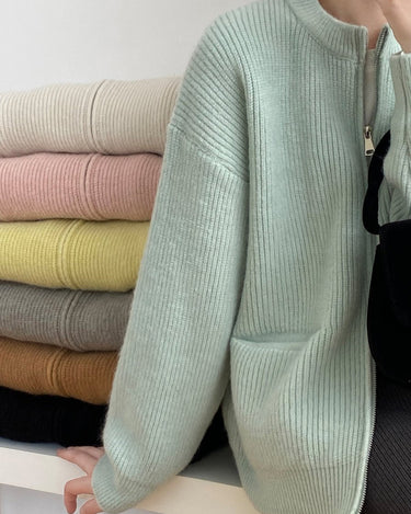 Soft Breeze Zip Cardigan (7 colors) - Sense of Style