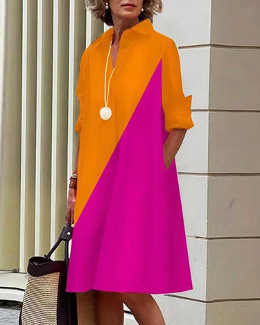 Solid Shirt Dress (12 colors) - Sense of Style