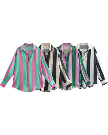 Striped Vintage Shirt (4 colors) - Sense of Style