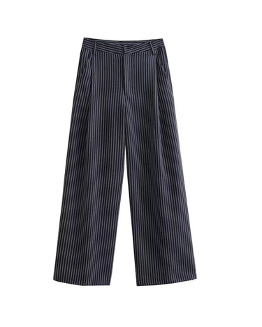 Striped Wide Leg Pants - Sense of Style