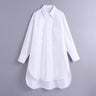 White Oversized Button Up Shirt - Sense of Style