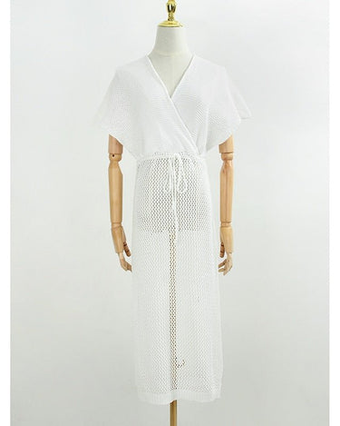 White Summer Breeze Crochet Dress (3 colors) - Sense of Style