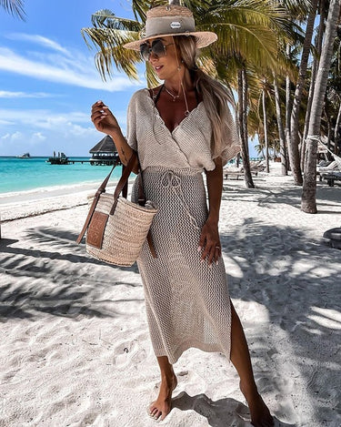 White Summer Breeze Crochet Dress (3 colors) - Sense of Style